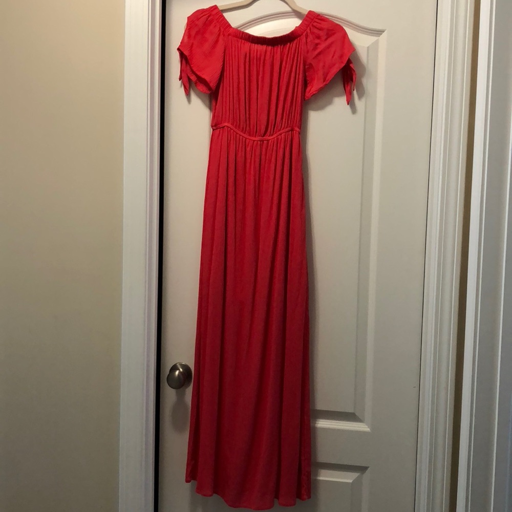 Off the shoulder maxi dress